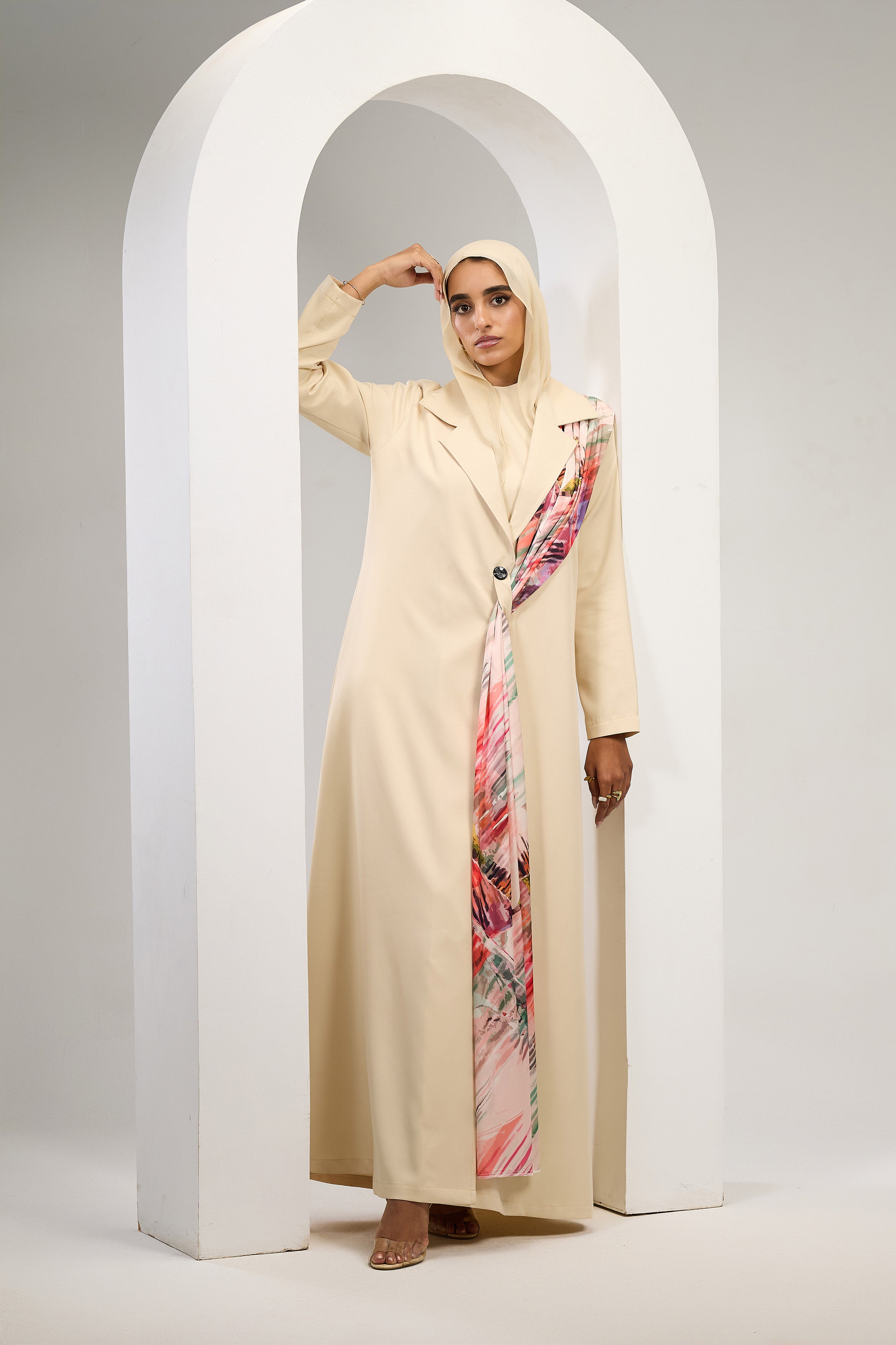 Artful Grace Abaya in Beige