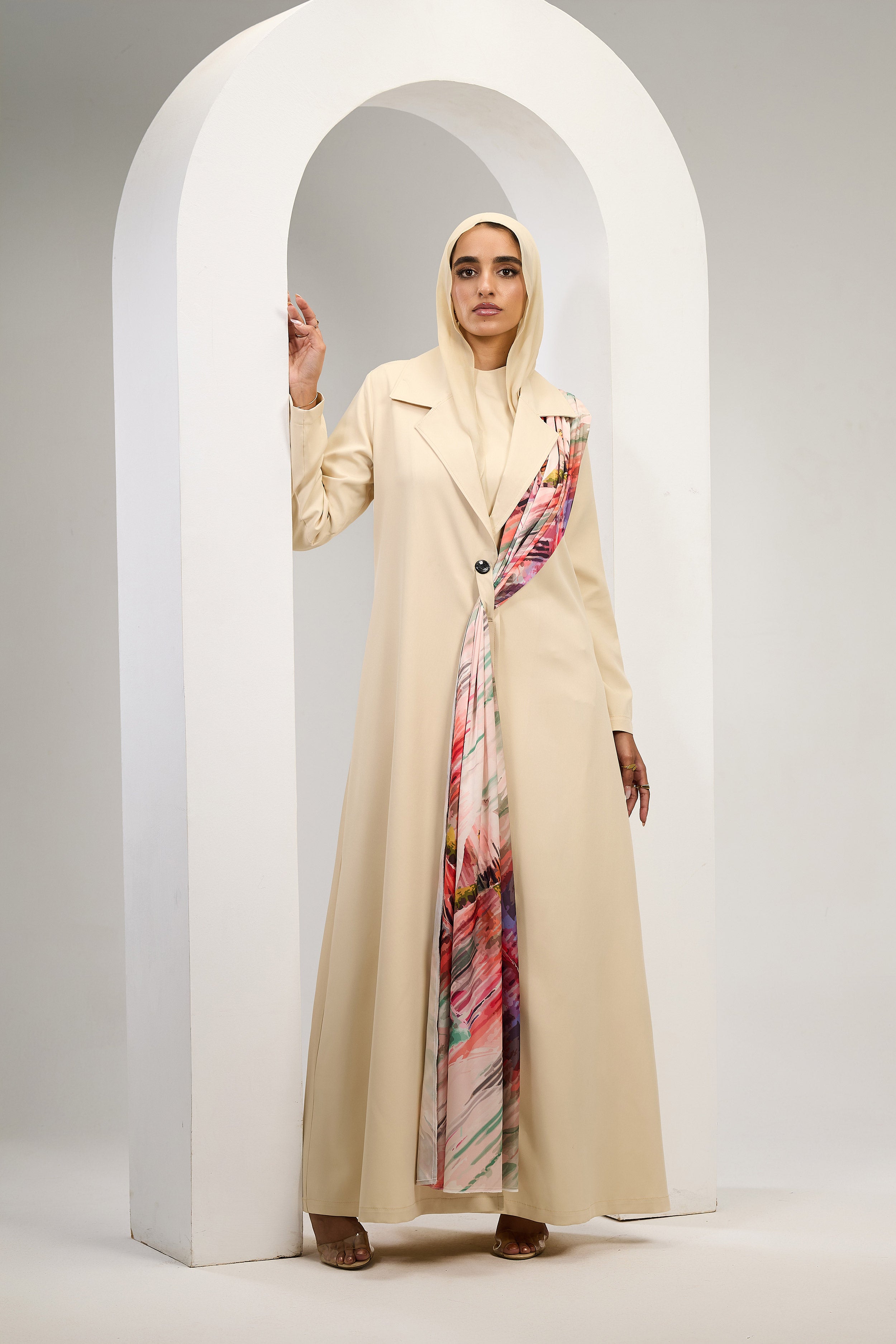 Artful Grace Abaya in Beige