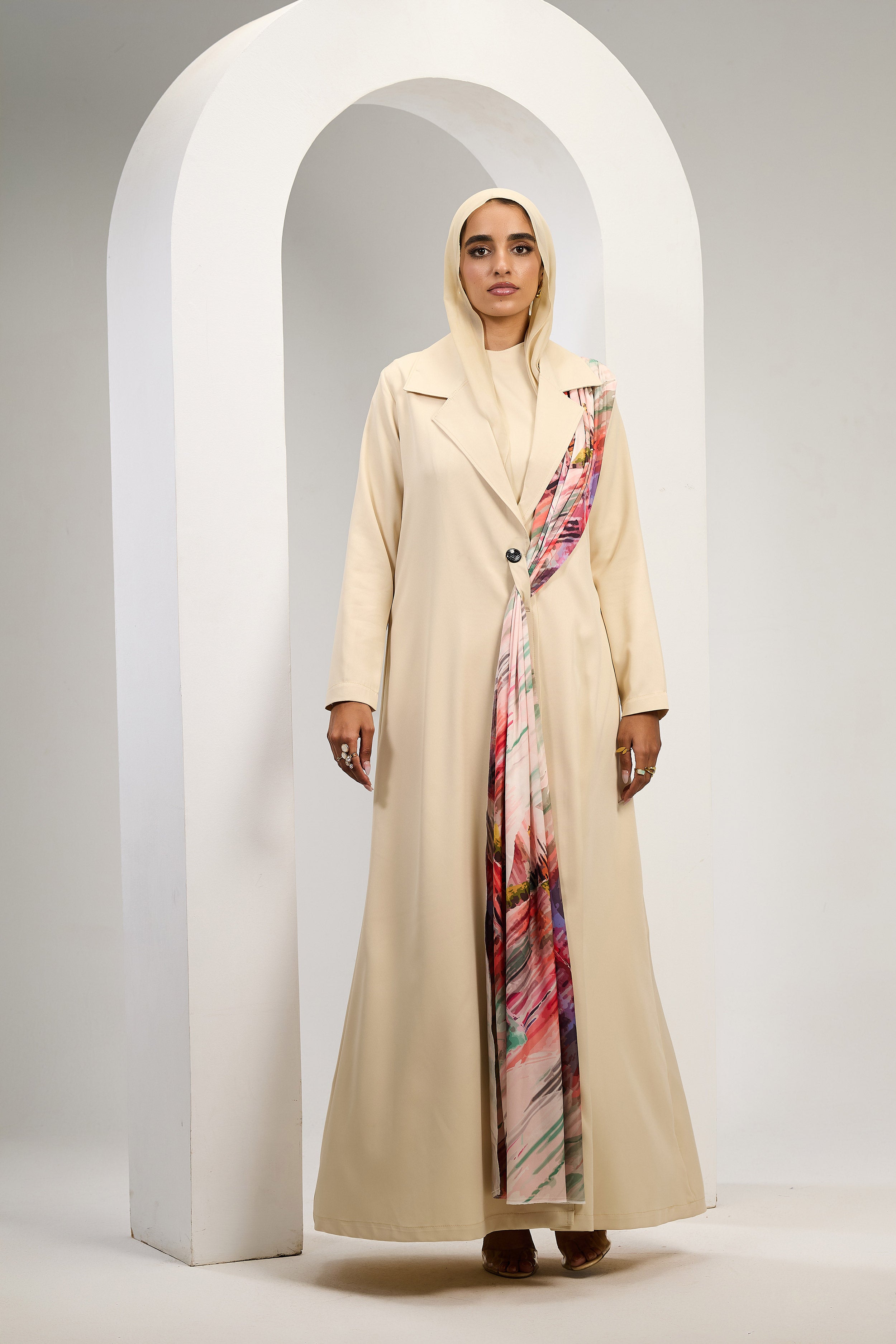 Artful Grace Abaya in Beige