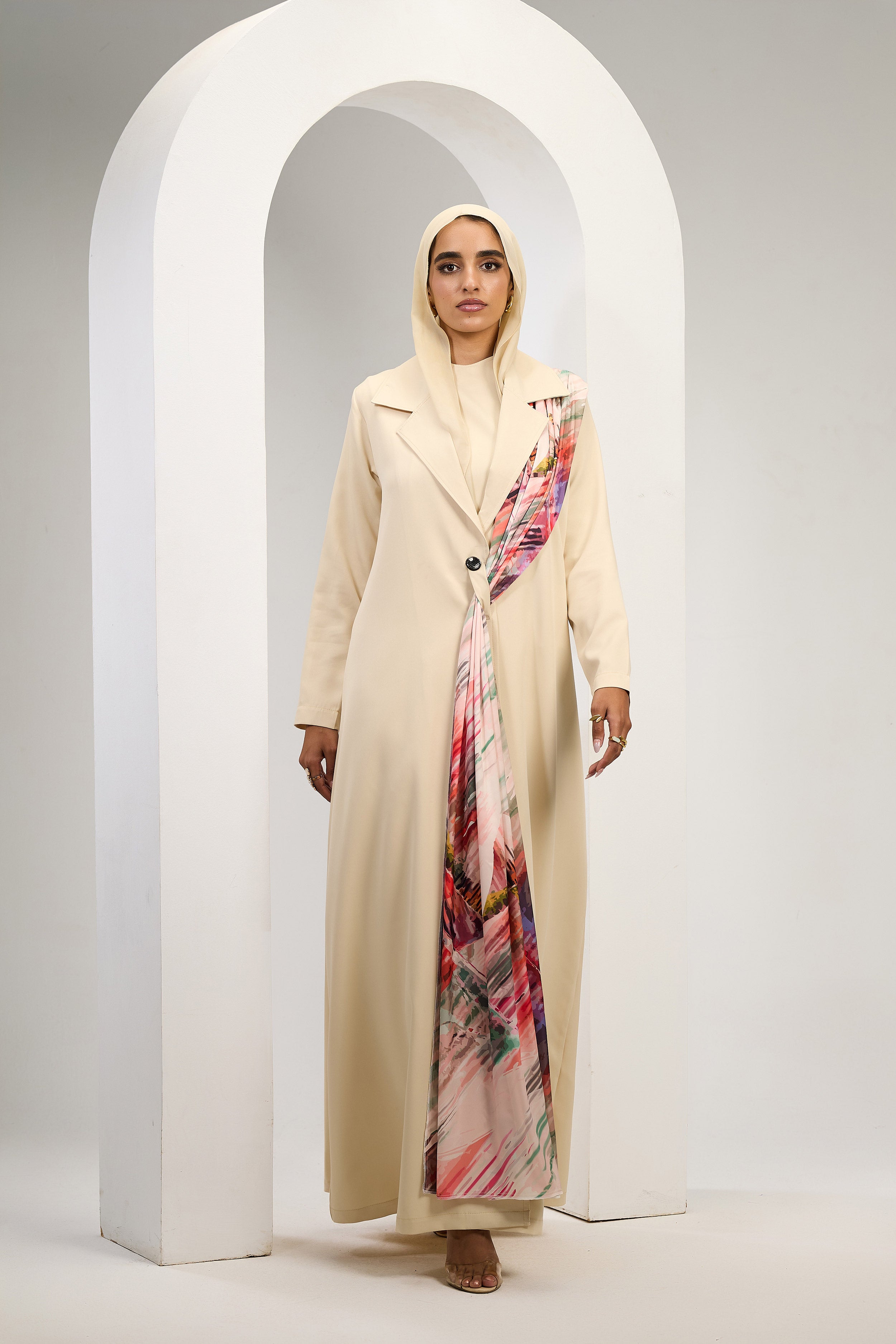 Artful Grace Abaya in Beige