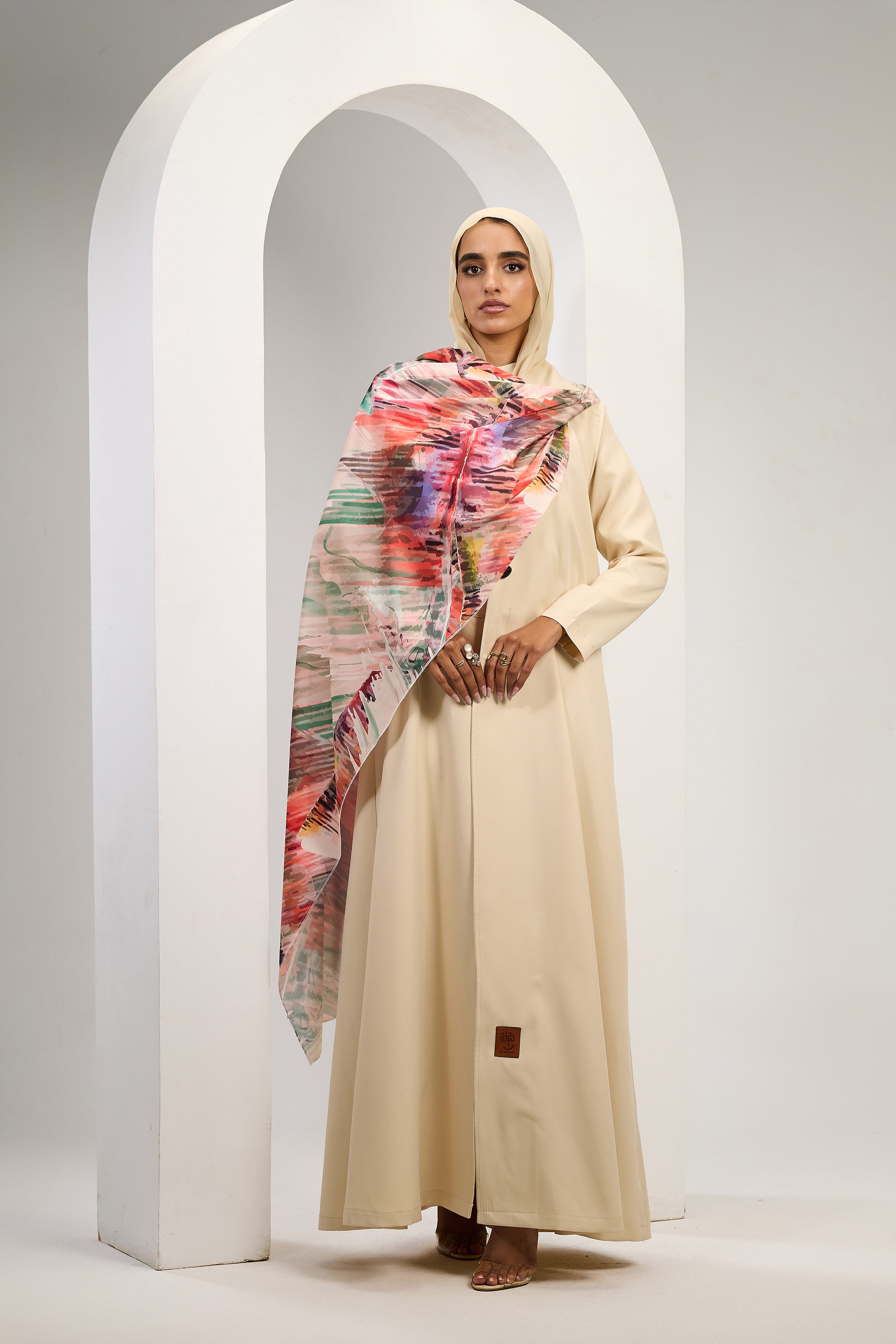 Artful Grace Abaya in Beige