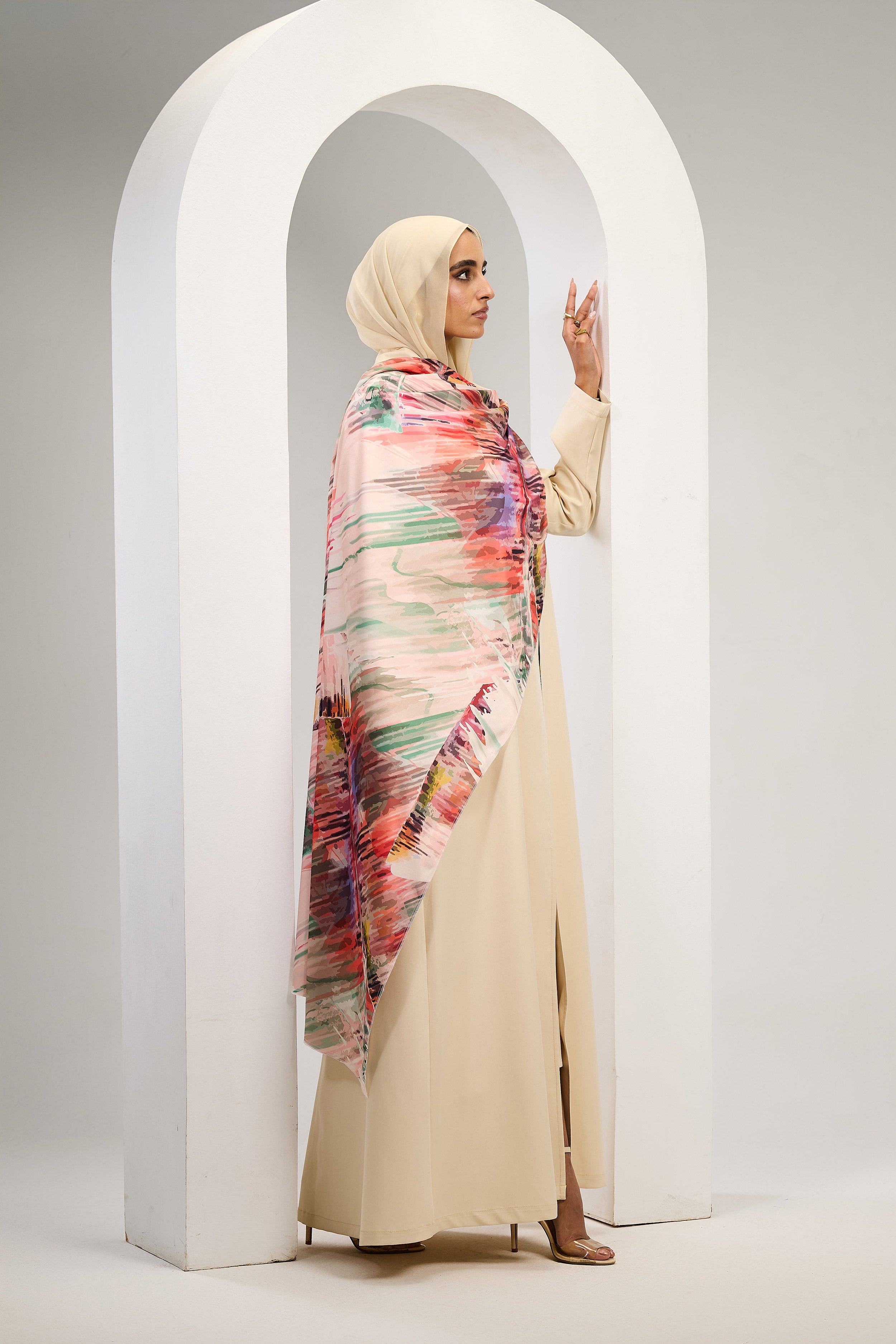 Artful Grace Abaya in Beige