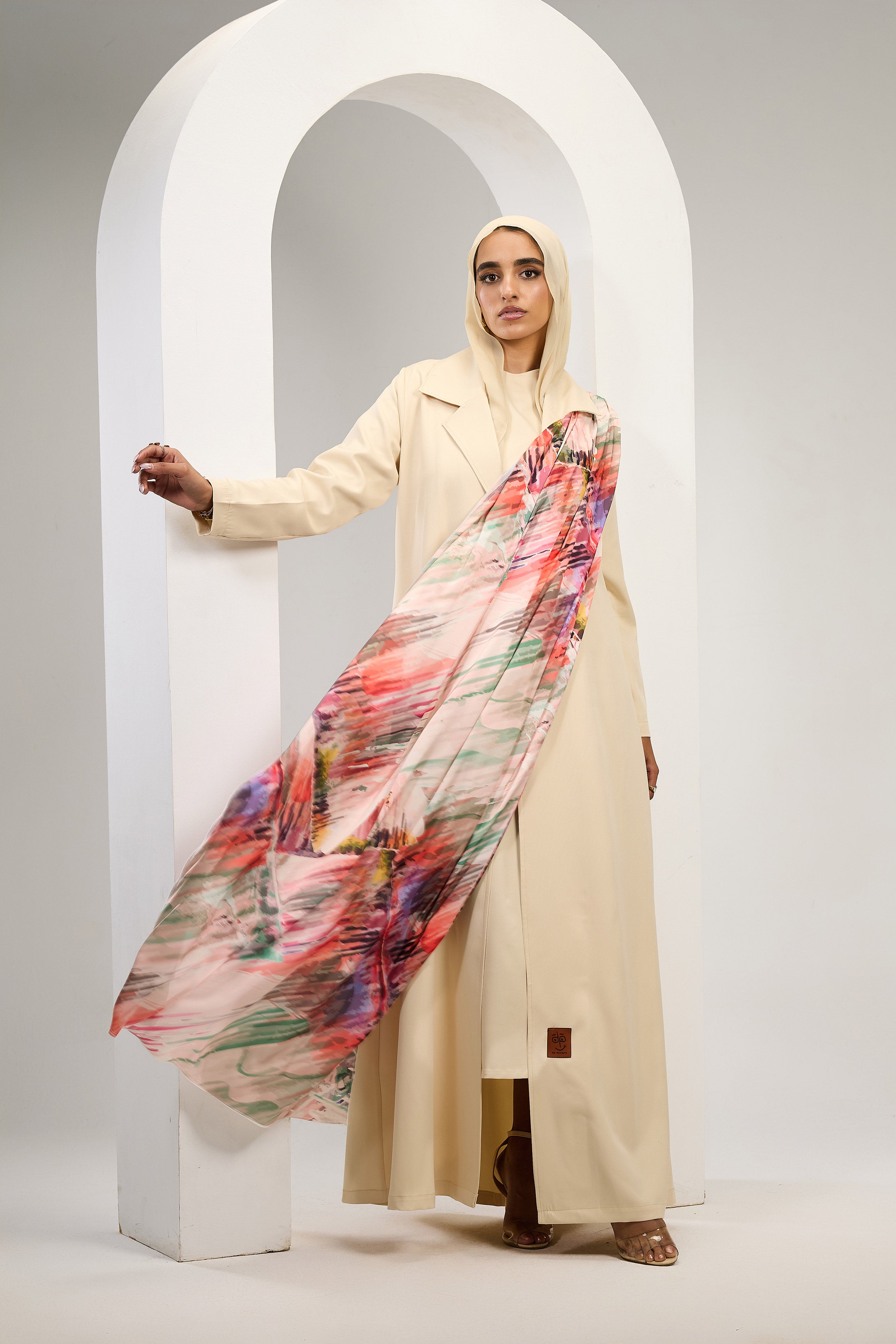 Artful Grace Abaya in Beige