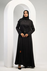 Refined Classic Abaya in Black