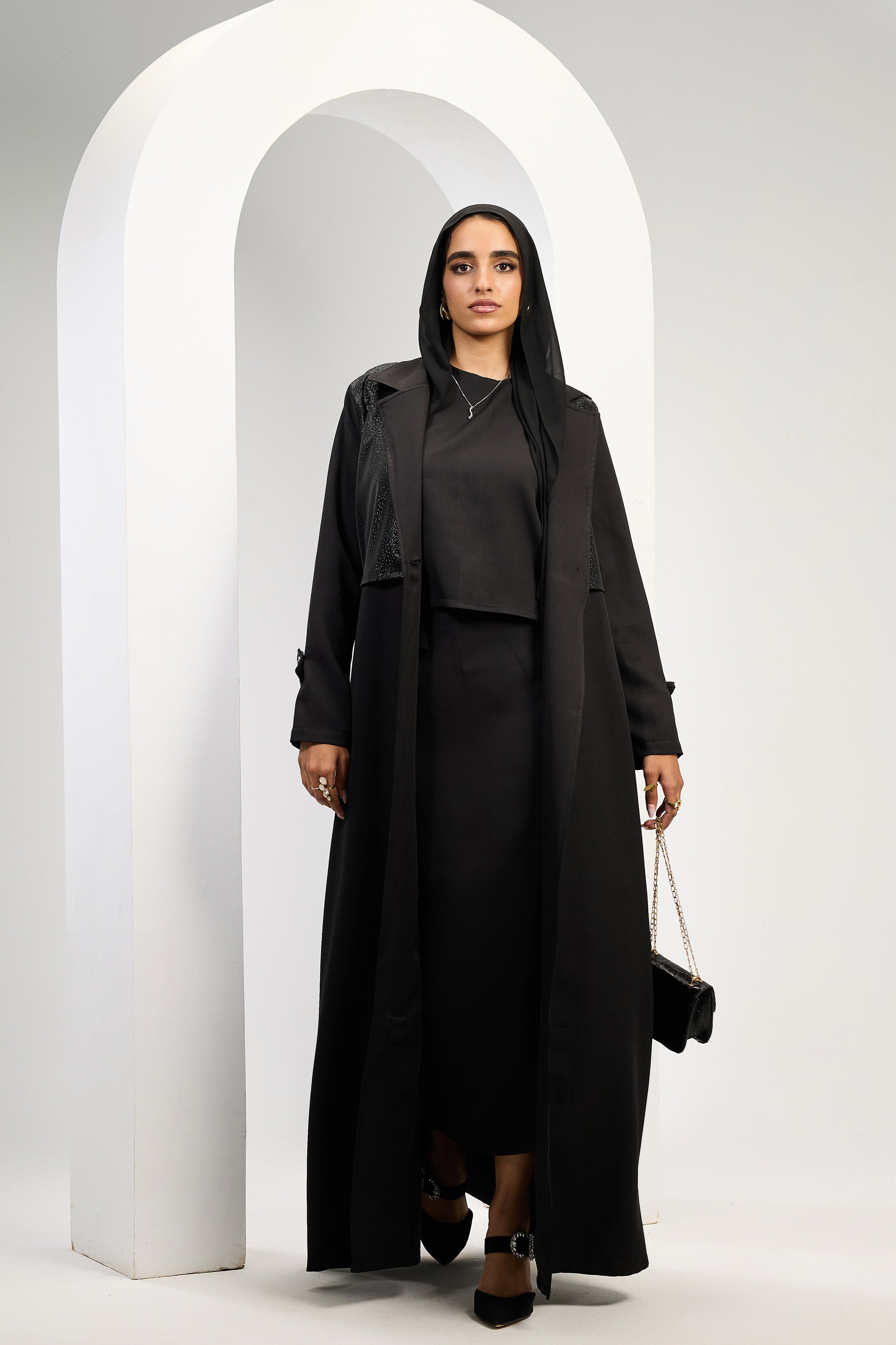 Elegant Noir Abaya in Black