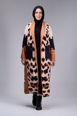 Bold Safari Chic Long Coat