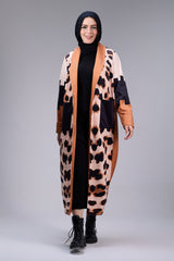 Bold Safari Chic Long Coat